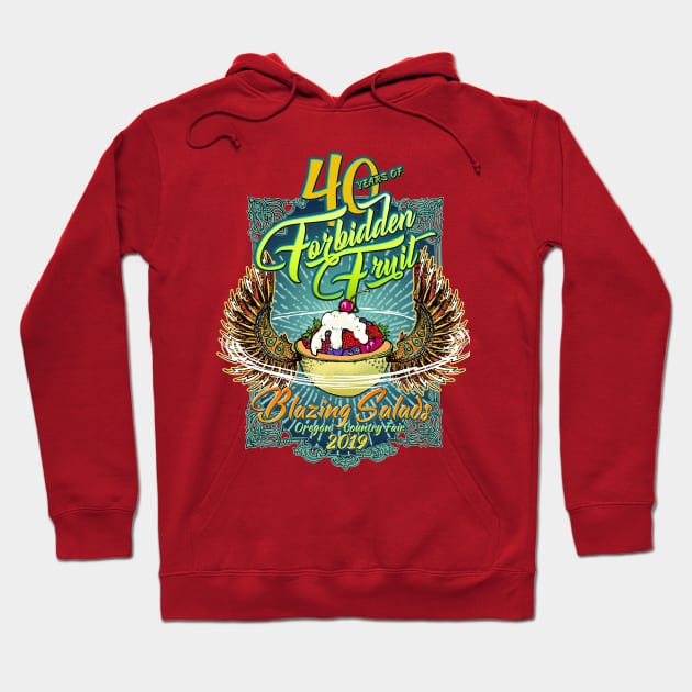 Blazing Salads 40th Year Hoodie by flyingjillio